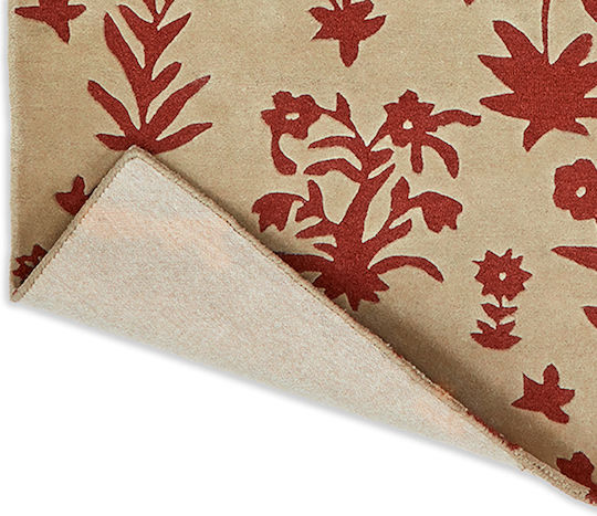 Sanderson Woodland Glade 146801 Teppich Rechteckig Synthetisch,Polyester/Cotton/Leather Russet Brown