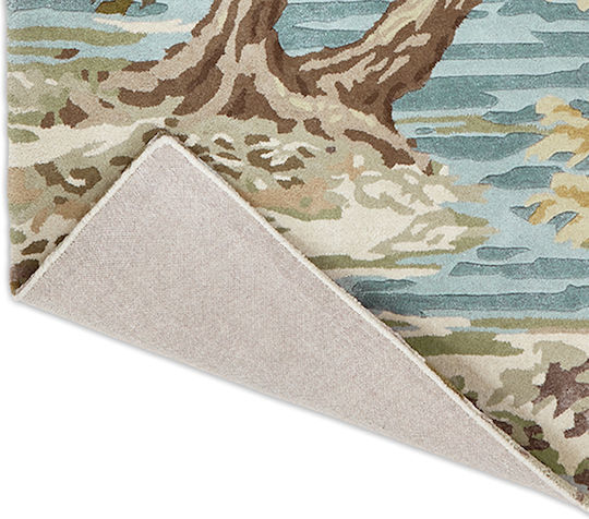 Sanderson Ancient Canopy Teppich Rechteckig Synthetisch,Polyester/Cotton/Leather Olive Green