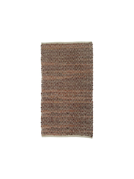 InTheBox Rombo Rug Rectangular Summer Leather Brown / Beige