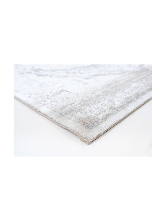 Ezzo Firenze D076ah9 Teppich Rechteckig Synthetisch,Polyester/Cotton/Leather Grey