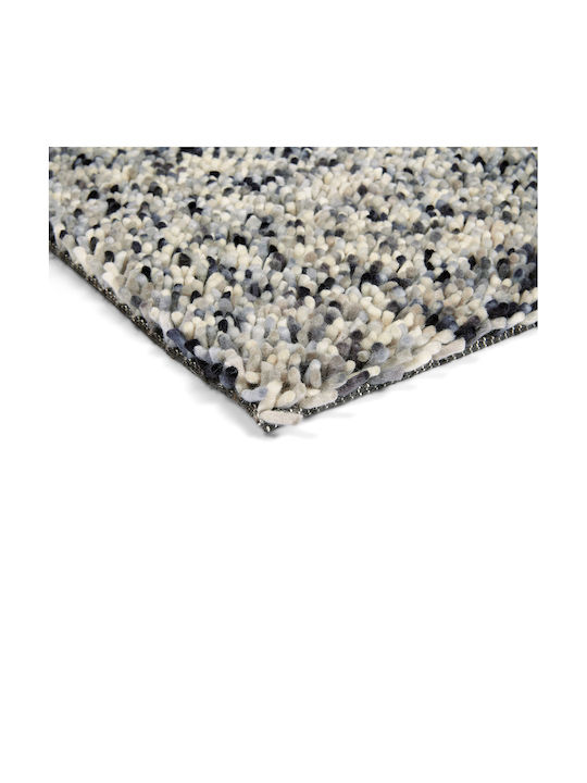 Brink & Campman Shade Low Rug Rectangular Wool White Blue