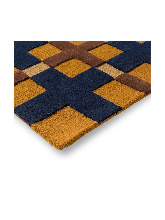Brink & Campman Decor Milano Covor Rectangular Din lână Golden Ochre Blue
