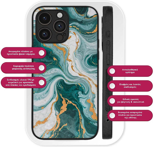 Sonique Marmor Serie Realme GT 5G Grüne 01 Handyhülle
