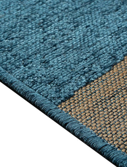 Madi Stone Rug Rectangular Beige Petrol