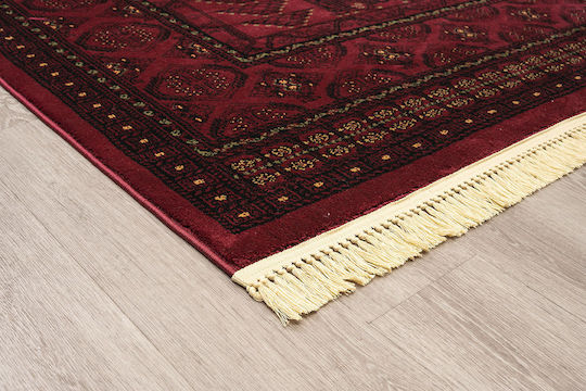 Newplan Persia 2288 Synthetisch,Polyester/Cotton/Leather mit Fransen Burgundy