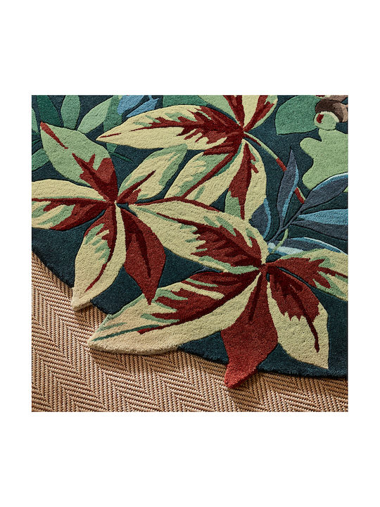 Sanderson Rug Round Forest Green