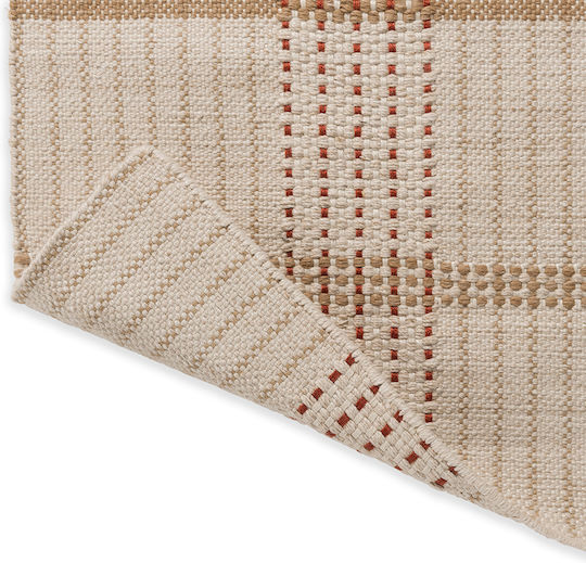 Brink & Campman Zona Stitch Handgefertigt Teppich Außenbereich Rechteckig Synthetisch,Polyester/Cotton/Leather Terra