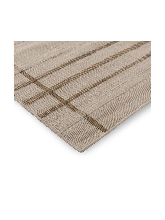 Brink & Campman Zona Line Handmade Rug Outdoor Rectangular Sesame