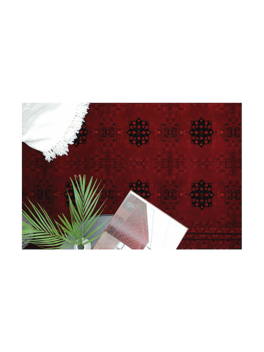 Royal Carpet Afgan 8127A Teppich Rechteckig Synthetisch,Polyester/Cotton/Leather D.red