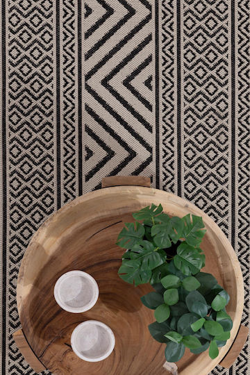 Royal Carpet Flox Χαλί Ορθογώνιο Καλοκαιρινό Ψάθινο Black 7525w 200x285cm