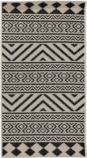 Royal Carpet Flox Χαλί Ορθογώνιο Καλοκαιρινό Ψάθινο Black 7525w 200x285cm