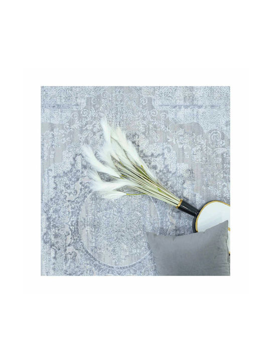 Ezzo Firenze D076ay9 Teppich Rechteckig Synthetisch,Polyester/Cotton/Leather Grey