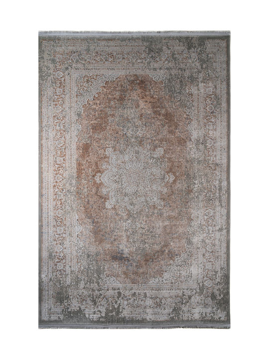 Klonaras Luxurious Silk 5989 Χαλί Ορθογώνιο Μεταξένιο Grey Beige 160x230cm