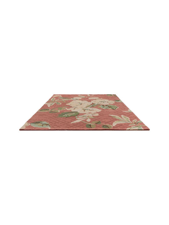 Laura Ashley Aylworth Trail Handmade Rug Rectangular Orange