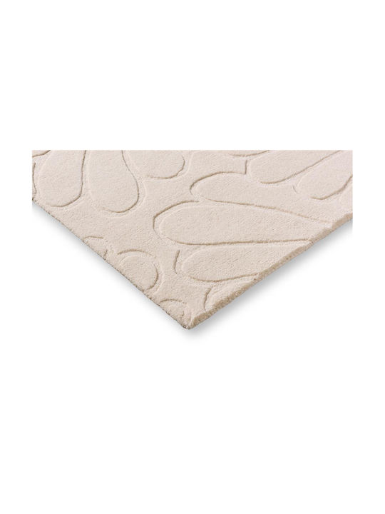 Laura Ashley Coleby Petals Handmade Rug Rectangular Ecru