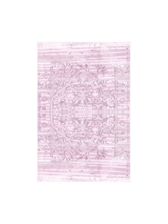 Rug Rectangular with Fringes Lila