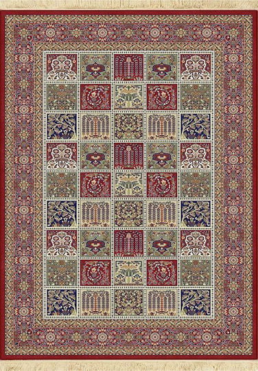 Newplan Sonia 9961/301220 Teppich Rechteckig Synthetisch,Polyester/Cotton/Leather mit Fransen Multicolour