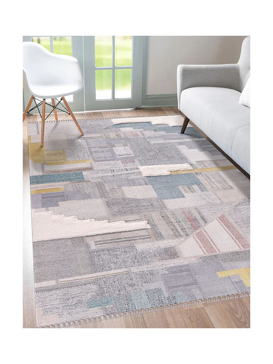 Newplan Kilim 5560 Χειροποίητο Χαλί Διάδρομος με Κρόσια Γκρι 80x200cm