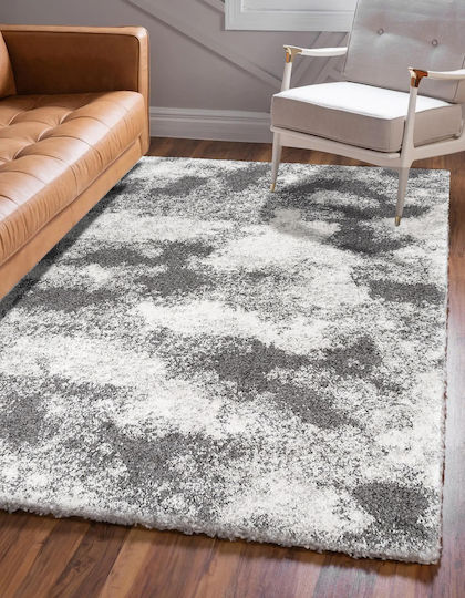 Saray Home Moroccan Abstract Χαλί Ορθογώνιο Shaggy Γκρι 240x300cm