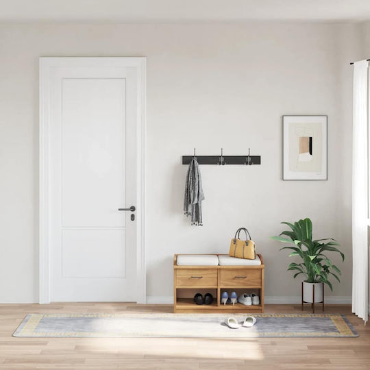 vidaXL Αντιολισθητικό Χαλί Διάδρομος Γκρι 80x300cm