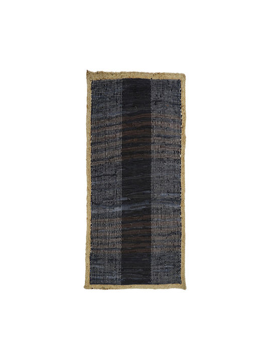 InTheBox Dark Rug Rectangular Summer from Jute Black