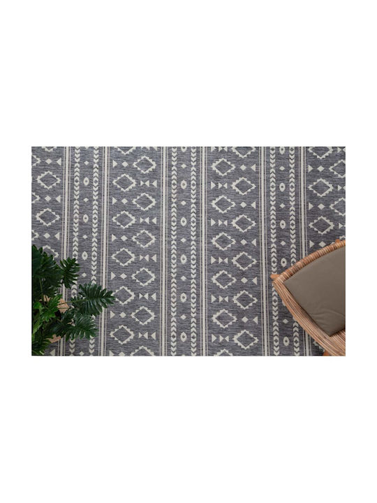 Royal Carpet Sand 3333 E Χαλί Ορθογώνιο Καλοκαιρινό Ψάθινο Γκρι 133x190cm