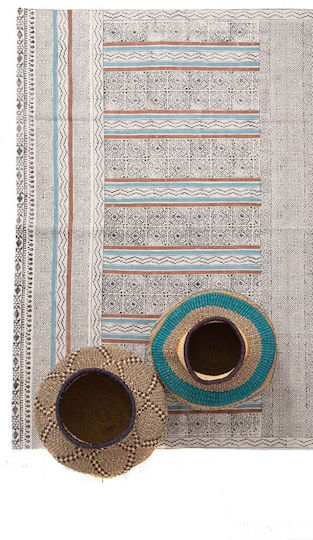Royal Carpet Kilim Lotus 421 Rug Rectangular Cotton Gray
