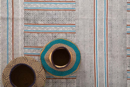 Royal Carpet Kilim Lotus 421 Rug Rectangular Cotton Gray