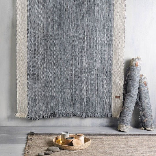 Rythmos Hera Rug Rectangular Summer with Fringes Gray