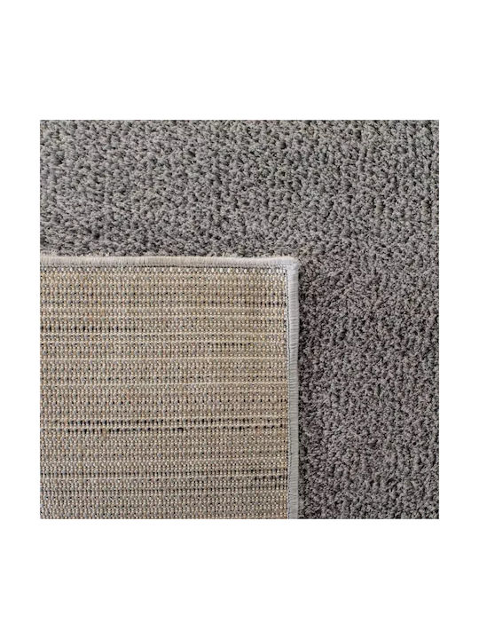 Saray Home Velvet Covor Rectangular Shaggy Gri deschis