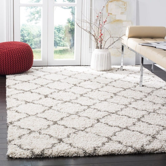 Saray Home Moroccan Χαλί Ορθογώνιο Shaggy Μπεζ / Γκρι 200x300cm
