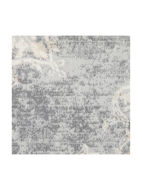 Ezzo Venice 9198ACD Teppich Rechteckig Synthetisch,Polyester/Cotton/Leather Grey