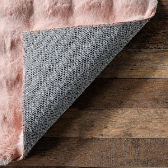 Saray Home Solid Design Antiderapant Covor Rectangular Shaggy Din blană Pulbere