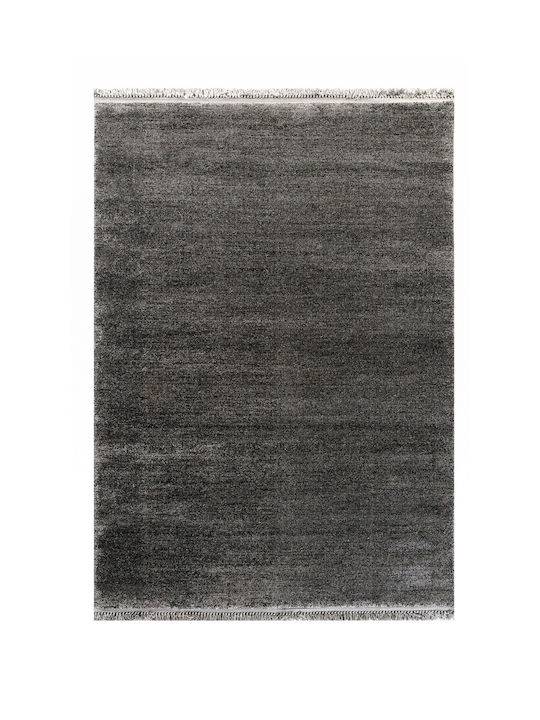 Tzikas Carpets Parma 19403 Χειροποίητο Χαλί Ορθογώνιο με Κρόσια Γκρι 133x190cm