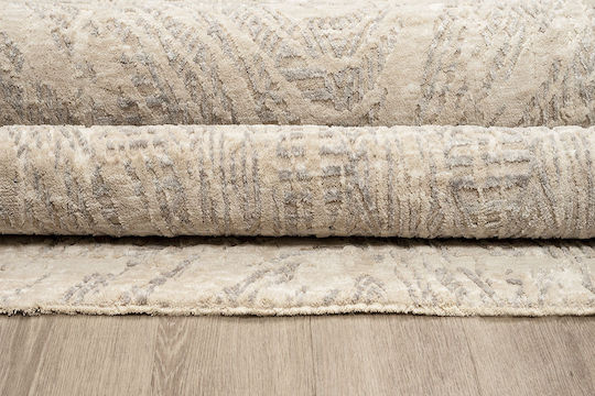 Newplan Bomonti 3430 Teppich Rechteckig Synthetisch,Polyester/Cotton/Leather Grey Beige