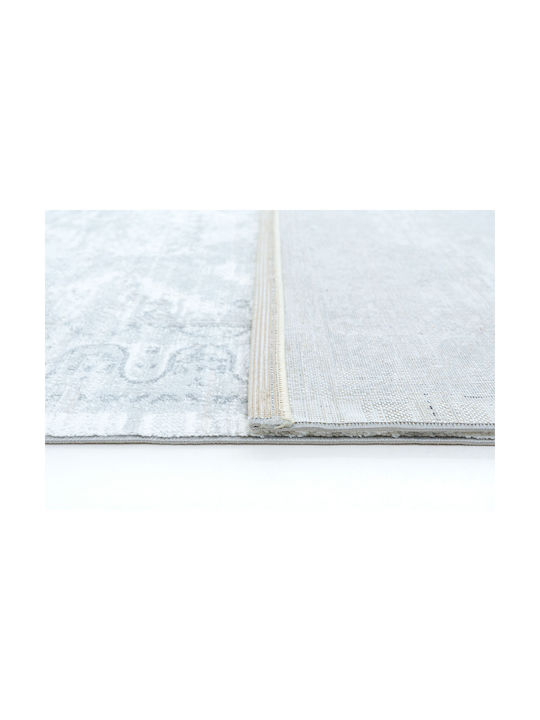 Ezzo Veneto D307a2a Teppich Rechteckig Synthetisch,Polyester/Cotton/Leather Light Grey
