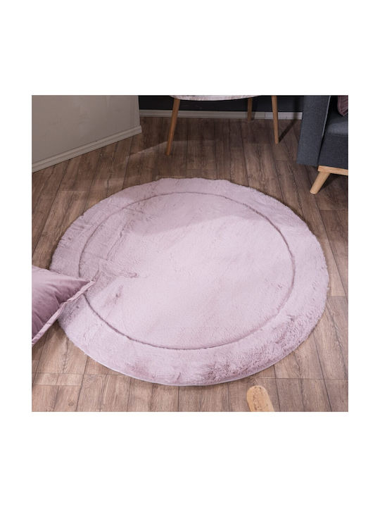 Teoran Floor Rutschfest Teppich Rund Synthetisch,Polyester/Cotton/Leather 12 Rotunda