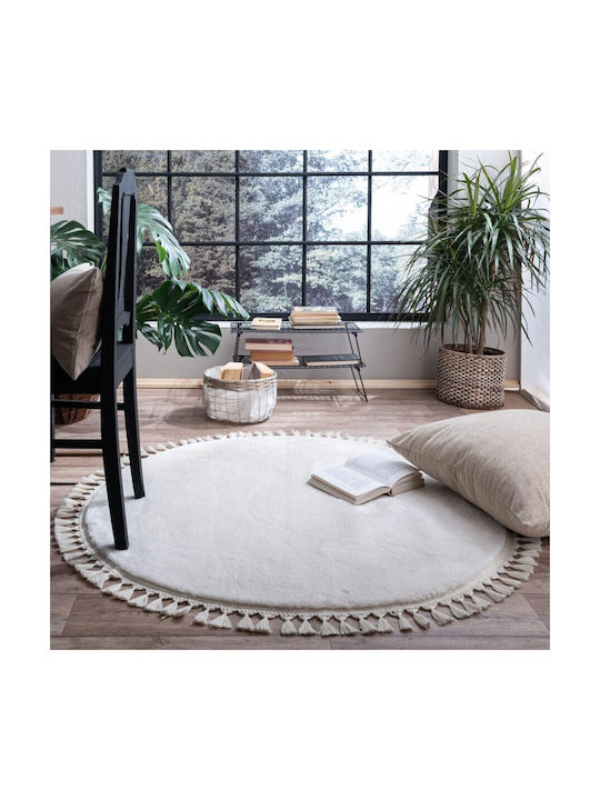 Teoran Floor Rutschfest Teppich Rund Synthetisch,Polyester/Cotton/Leather 01 Rotunda