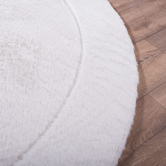 Teoran Floor Rutschfest Teppich Rund Synthetisch,Polyester/Cotton/Leather 01 Rotunda