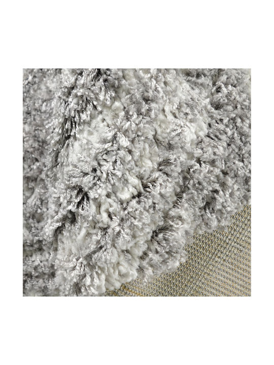 Saray Home Moroccan Teppich Rechteckig Zottelig Synthetisch,Polyester/Cotton/Leather Gray