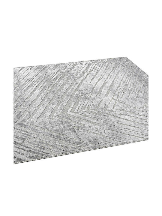 Madi Scratches Rug Rectangular Wicker Grey