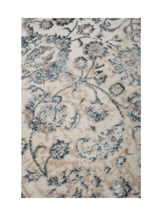Biokarpet Gossip 8504a White Blue-140x200 Biokarpet Gossip 8504a White Blue-140x200