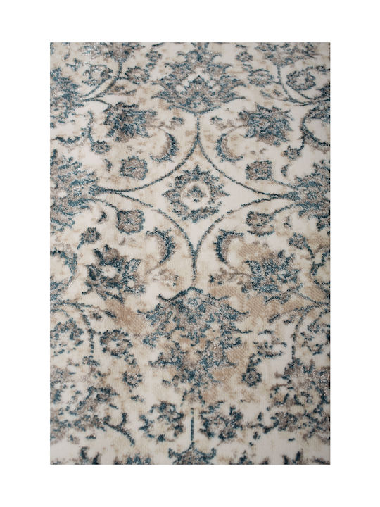 Biokarpet Gossip 8504a White Blue-140x200