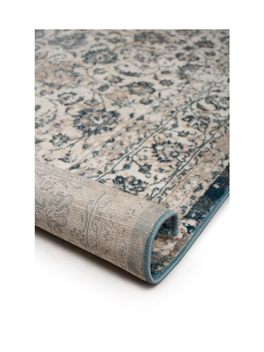 Biokarpet Gossip 8504a White Blue-140x200