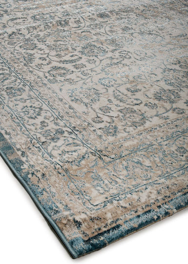 Biokarpet Gossip 8504a White Blue-140x200