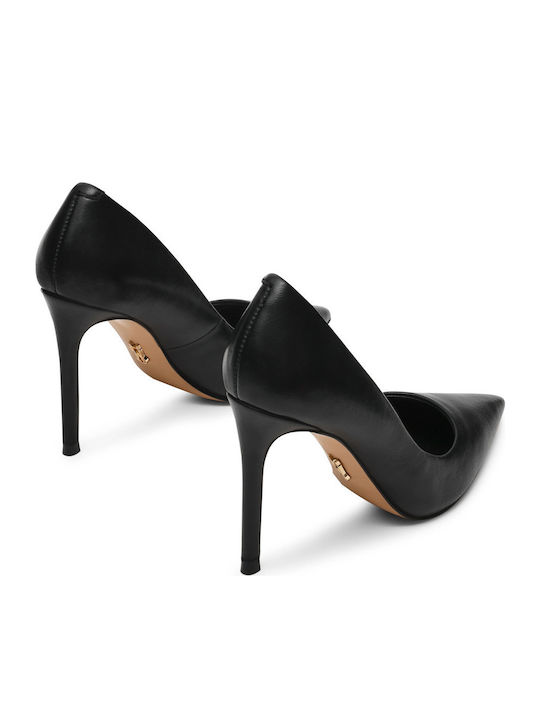 Leather Black Heels Thrive