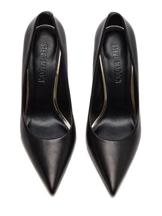 Leather Black Heels Thrive