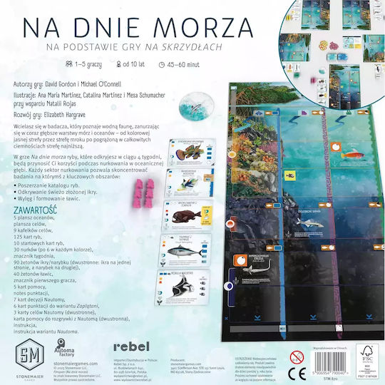 Board Game Na Dnie Morza for 1-5 Players 10+ Years Old (PL) Rebel Games