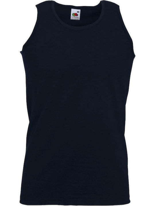 Fruit of the Loom Valueweight Athletic Men's Sleeveless Promotional Blouse Deep Navy Blue