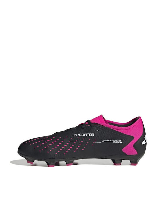 adidas Predator Precision.3 Football Shoes with Cleats Core Black / Cloud White / Team Shock Pink 2